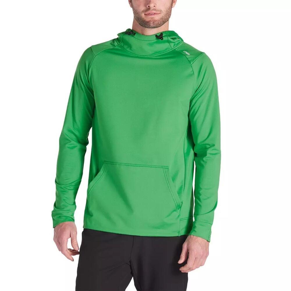 UNRL Crossover Hoodie II Men L Performance Tech Stretch Pullover (Forest Green)